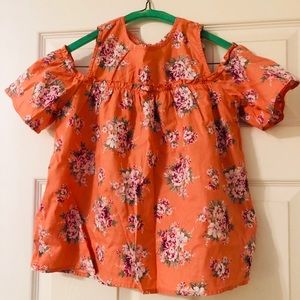 Girls Cold Shoulder Top